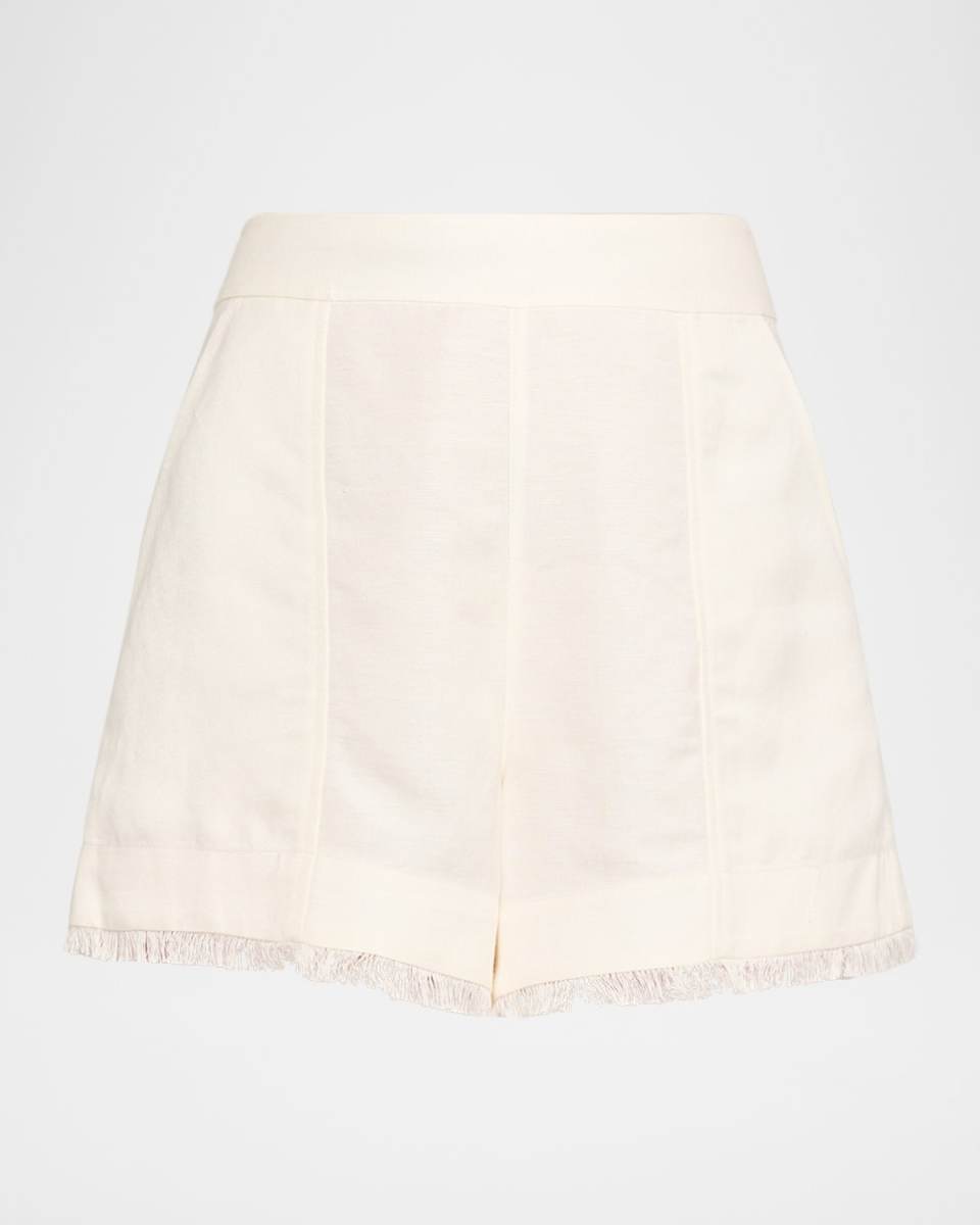 Dax Fringe Linen-Blend Shorts